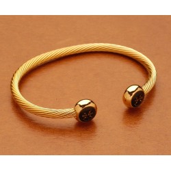 PULSERA BIO-RAY LOGO - SERIE ORO