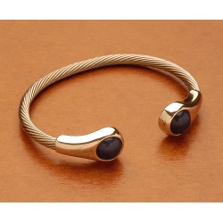 BIO-RAY QUARZ ARMBAND - SILBER SERIE